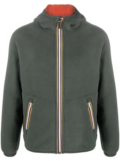 K-Way R&D reversible zip-up fleece jacket