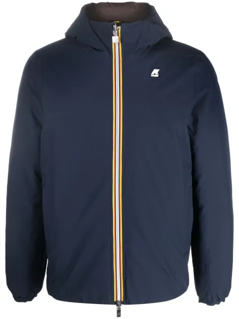 K-Way R&D reversible logo-appliqué down jacket 