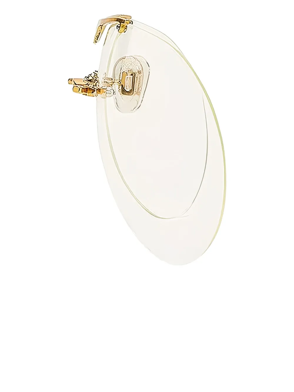 Coperni Clip-on Pilot-frame Sunglasses In White