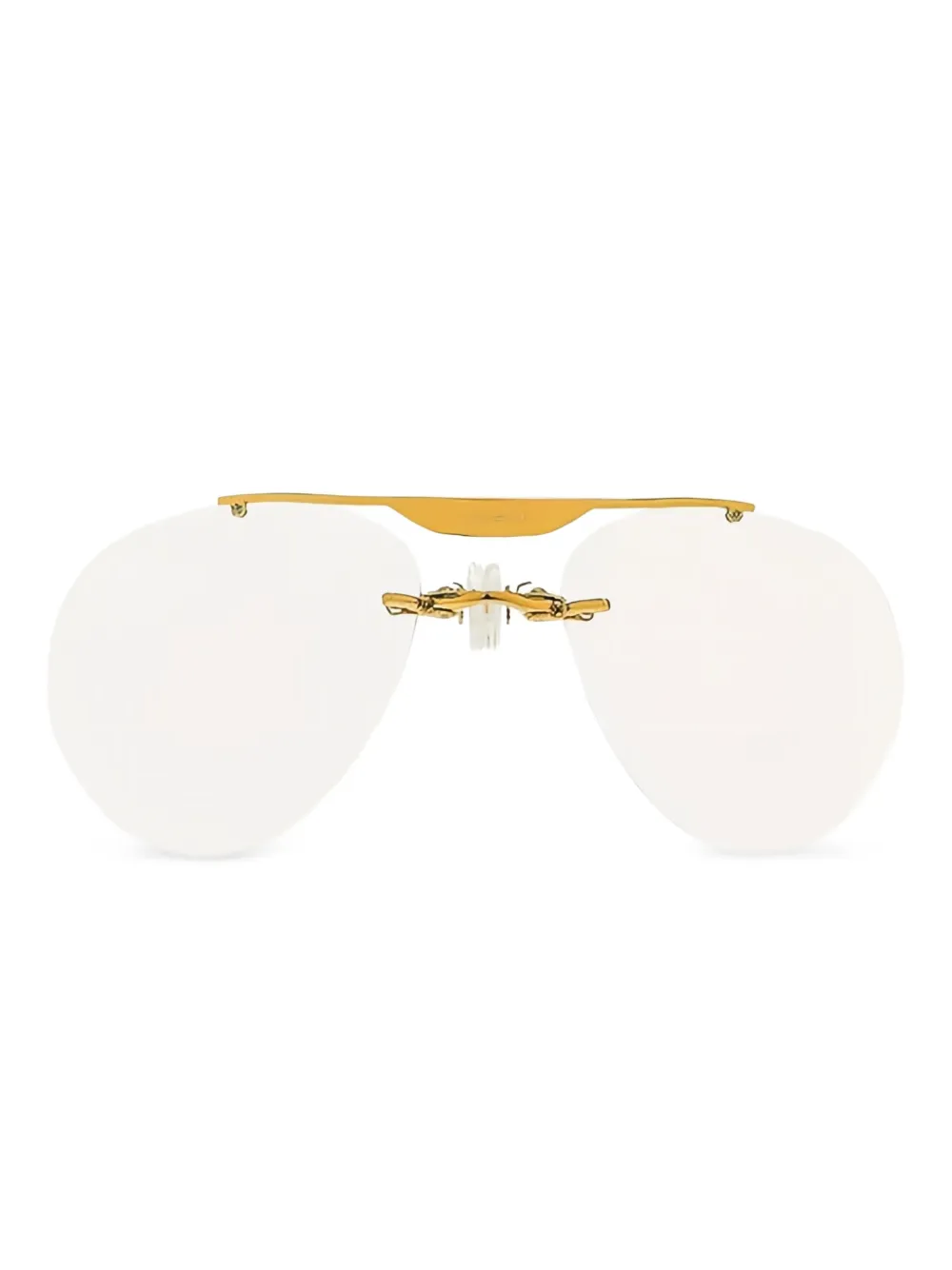 Coperni clip-on pilot-frame sunglasses - ゴールドトーン Coperni clip-on pilot-frame sunglasses - ゴールドトーン