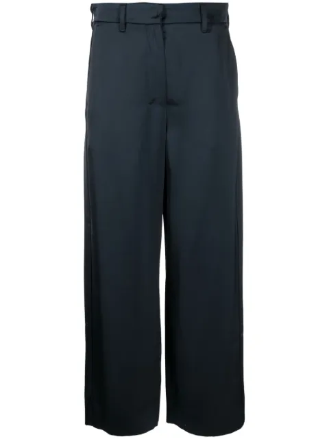 'S Max Mara Monza satin cropped trousers