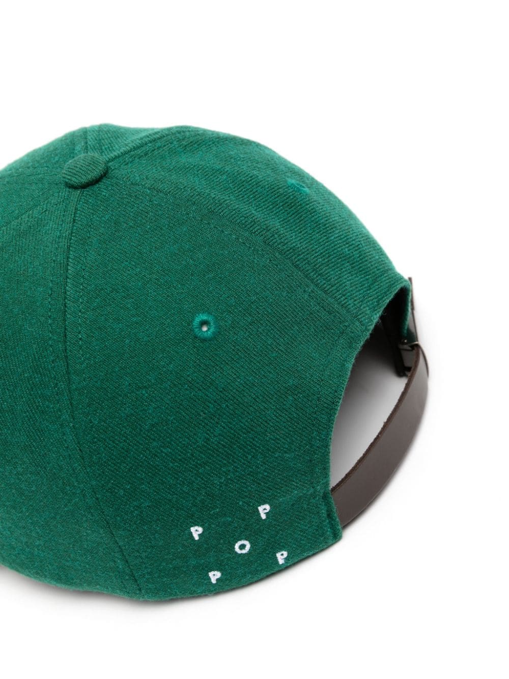 Pop Trading Company logo-embroidered cotton baseball cap - Groen