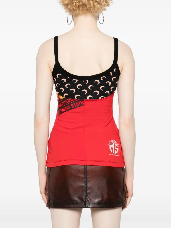 Marine Serre Regenerated mix-print Top - Farfetch
