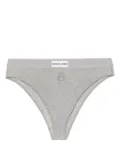 Marine Serre Crescent Moon high-waist thong - Grey