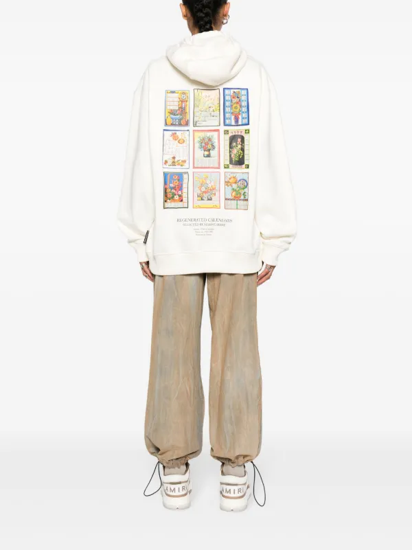 Marine Serre プリント パーカー | ホワイト | FARFETCH JP 