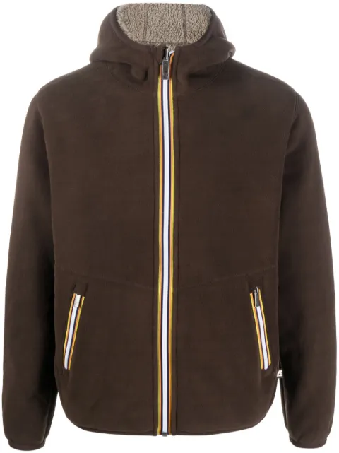 K-Way R&D reversible zip-up fleece jacket