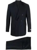 Canali double-breasted wool suit - Blue