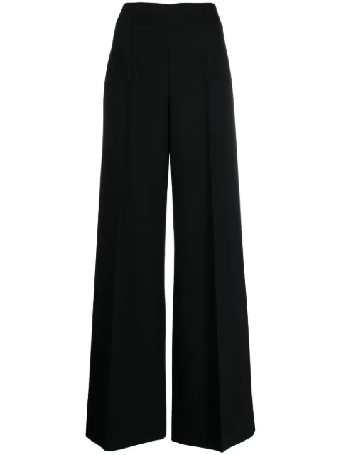 TWINSET logo-plaque pallazo trousers