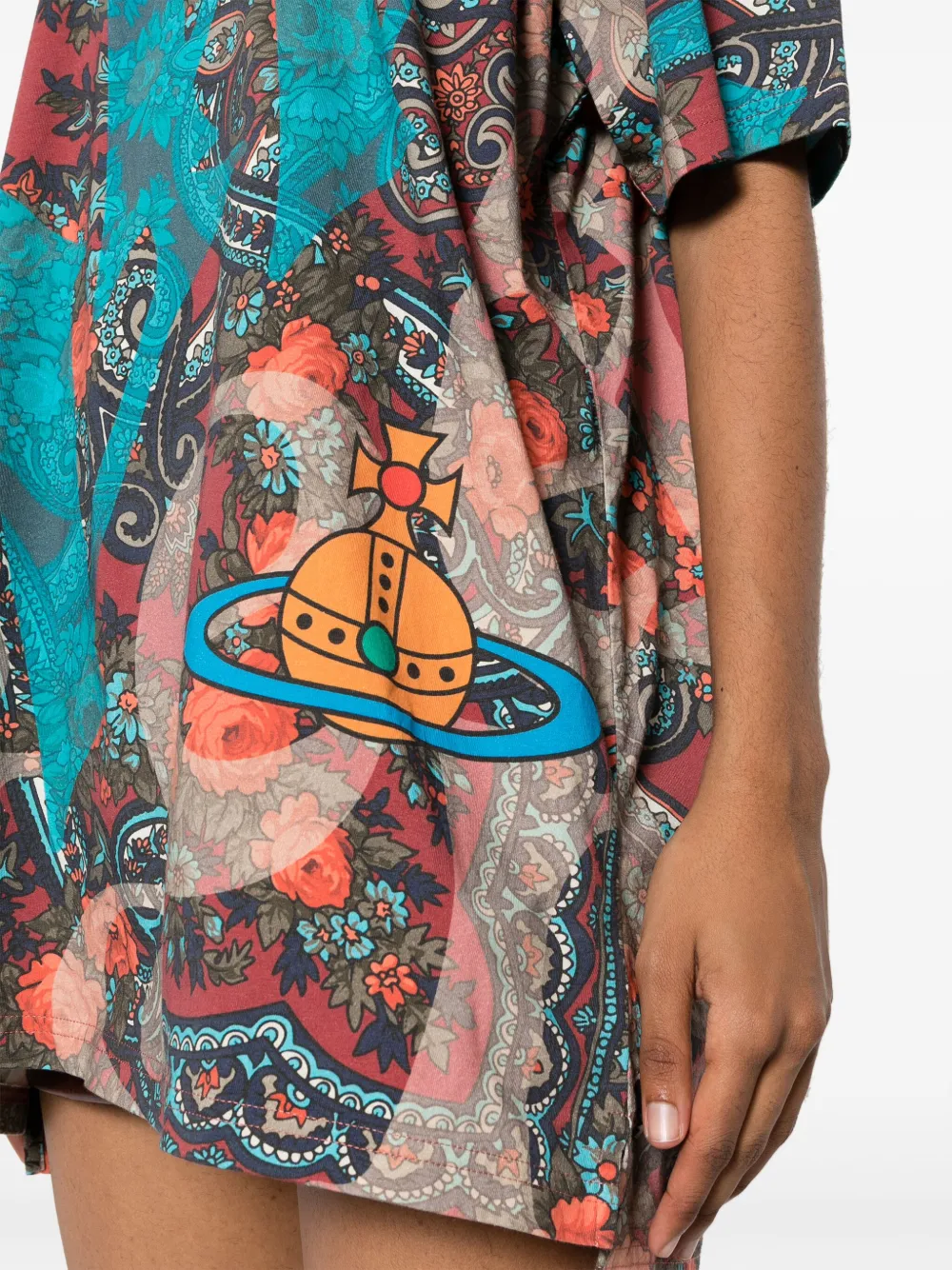 Vivienne Westwood T-shirt met bloemenprint Roze