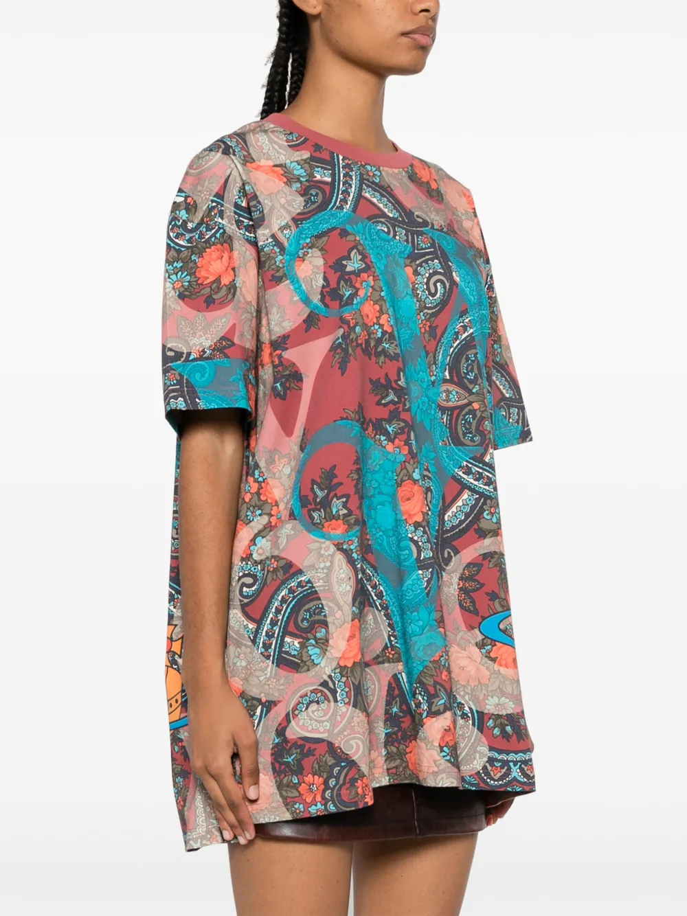 Vivienne Westwood T-shirt met bloemenprint Roze