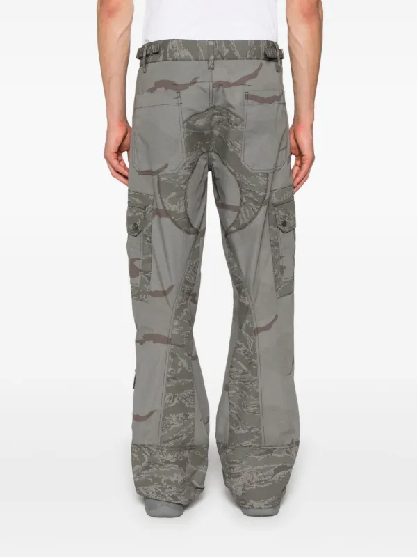 パンツ MARINE SERRE Regenerated CamoCargo Pants Marine Serre Regenerated Camo Cargo Trousers | Grey | FARFETCH IN