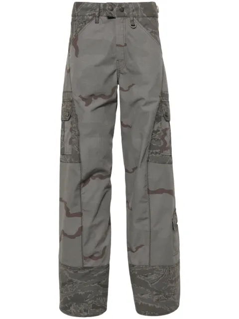 Marine Serre Regenerated Camo cargo trousers