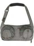 Marine Serre Regenerated camouflage-print bustier top - Grey