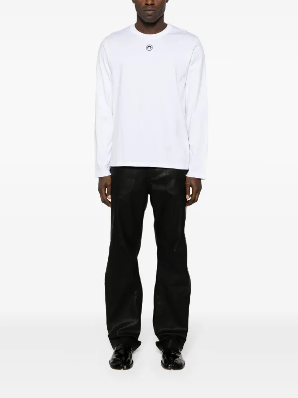 Marine Serre Crescent Moon ロングTシャツ | ホワイト | FARFETCH JP