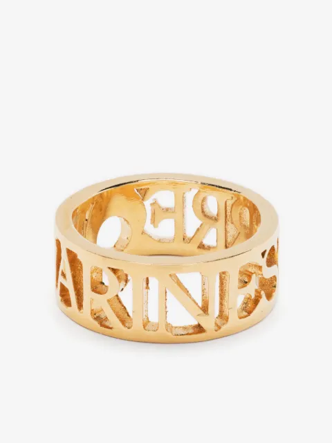Marine Serre logo cut-out polished ring