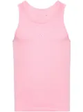 Marine Serre Crescent Moon-embroidered tank top - Pink