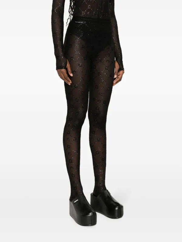 Mesh on sale glitter leggings