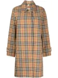 Burberry plaid-check pattern jacket - Brown