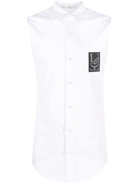 Ludovic de Saint Sernin logo-embellished cotton shirt