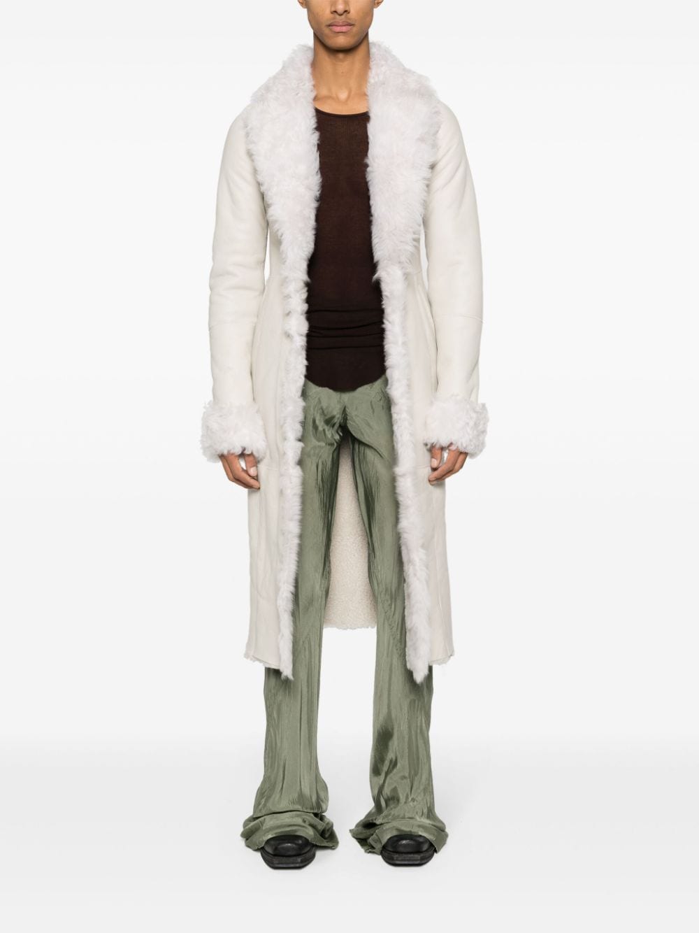 Ludovic de Saint Sernin open-front shearling coat - Beige