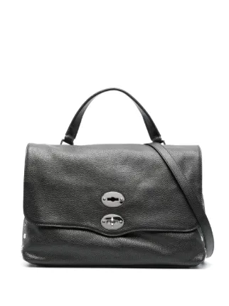 Zanellato Large Postina Leather Tote Bag | Black | FARFETCH