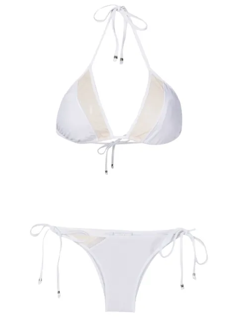 Amir Slama bikini estilo triángulo con paneles transparentes