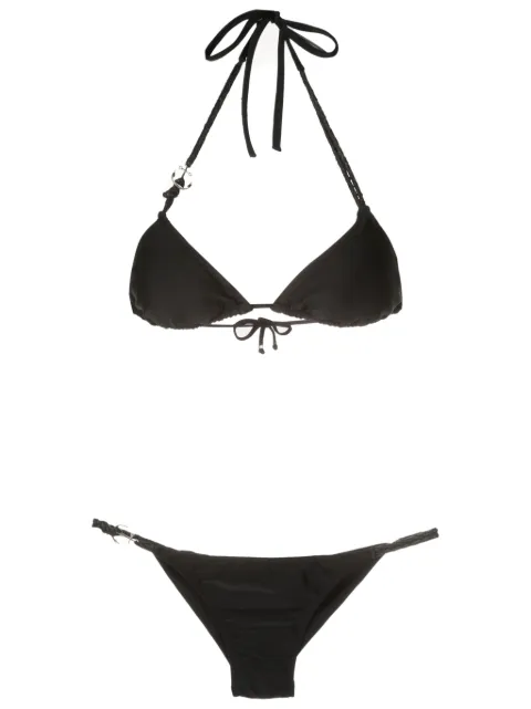 Amir Slama bikini estilo triángulo con detalle de ancla 