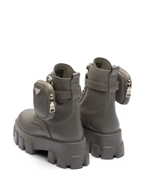 Removable pouch discount combat boot prada