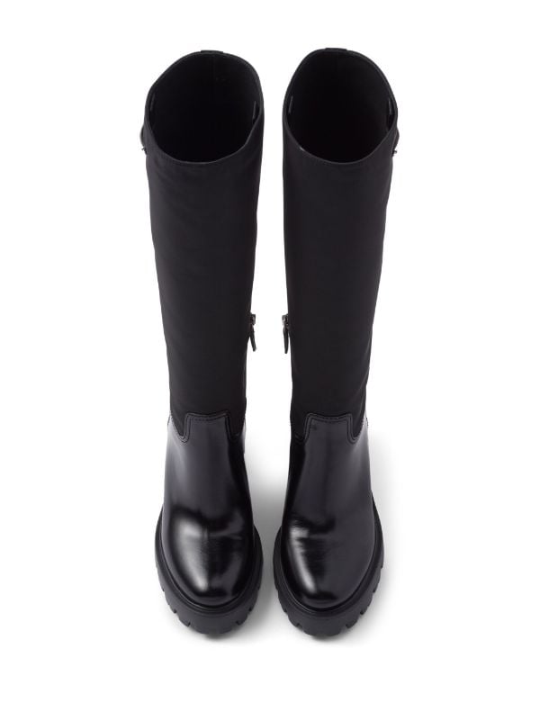 Prada Leather knee-high boots