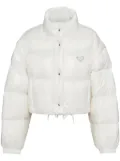 Prada Re-Nylon cropped down jacket - White