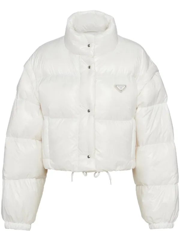 Prada Re-Nylon Cropped Puffer Jacket - Farfetch