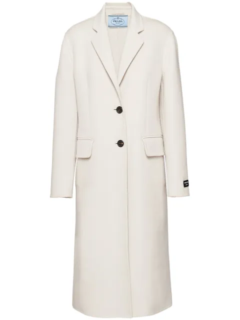Prada single-breasted cashgora coat
