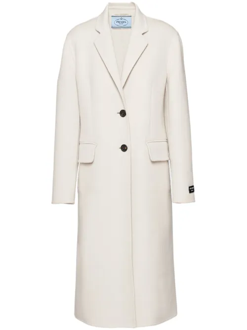 Manteau à simple boutonnage - Prada - Modalova