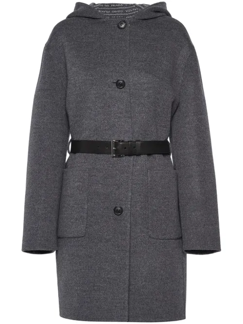 Manteau à simple boutonnage - Prada - Modalova