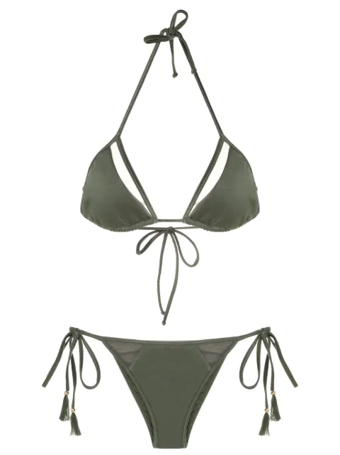 Brigitte cut-out triangle-cup bikini 