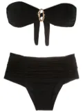 Brigitte strapless high-waisted bikini - Black