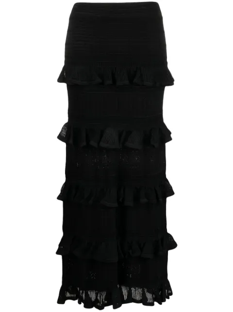 ZIMMERMANN Luminoity ruffled midi skirt