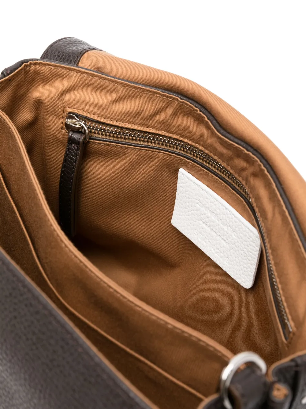 Zanellato Postina leren tas Bruin