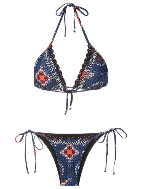 Amir Slama bikini bordado estilo triángulo 