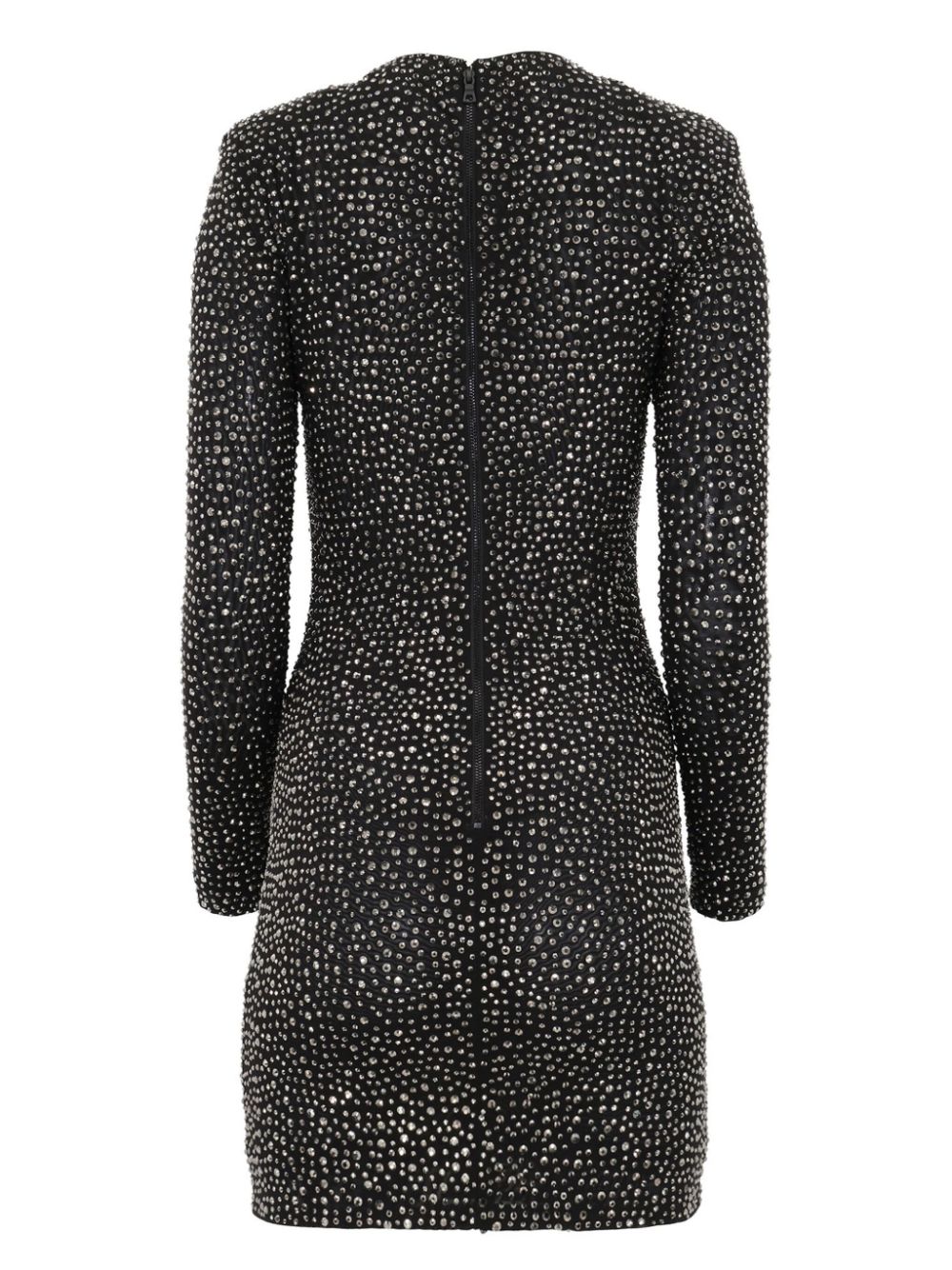 alice + olivia Inka crystal-embellished minidress - Zwart