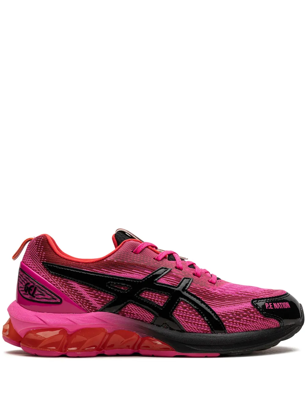 Asics shop pink black