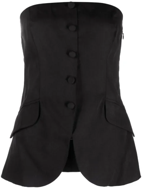 Reformation Tonya strapless blazer top