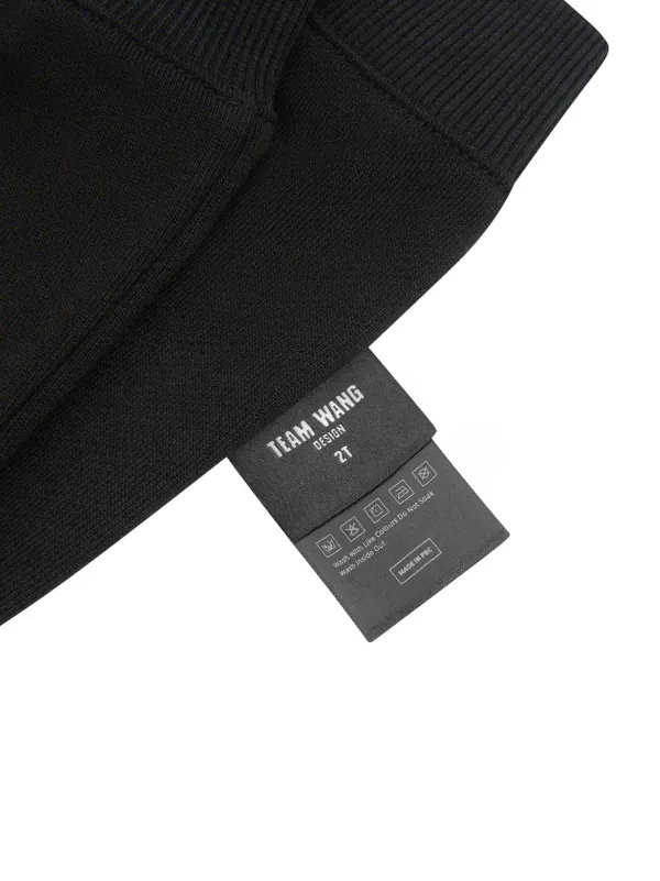 TEAM WANG Design The Original Cotton Track Pants Black FARFETCH MY