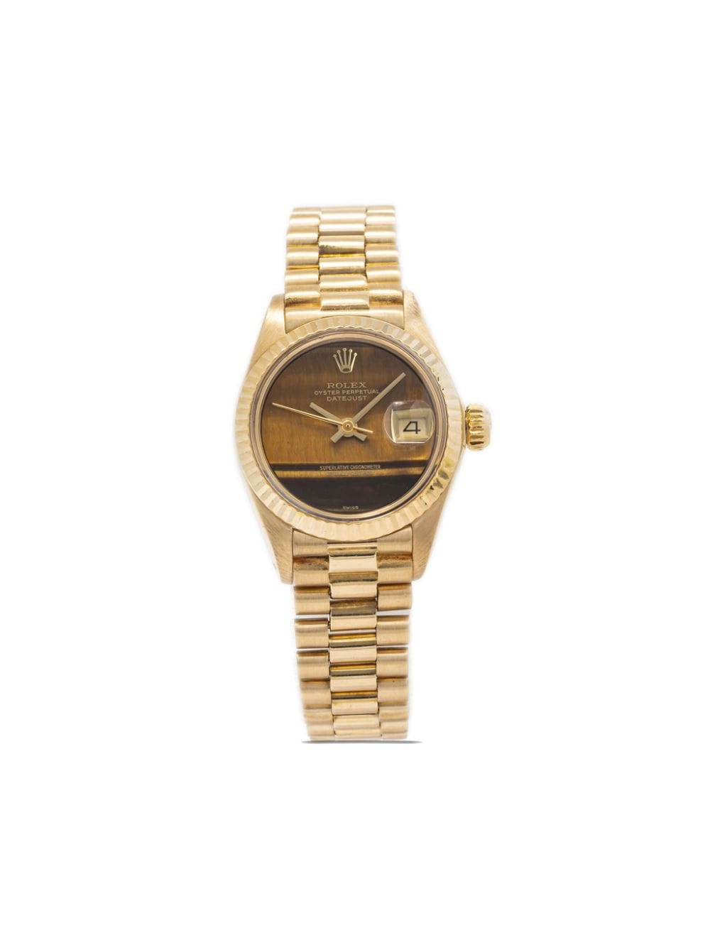 Pre-owned Rolex  Datejust 26mm In Brown