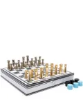 Versace Barocco-print wood chess set (41cm x 41cm) - White