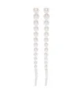 Sophie Bille Brahe 14kt yellow gold and pearl Sienna Grand drop earrings - White