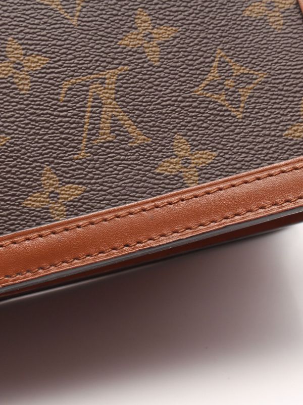 Louis Vuitton Mini Dauphine Compact Wallet on Chain, Brown, One Size
