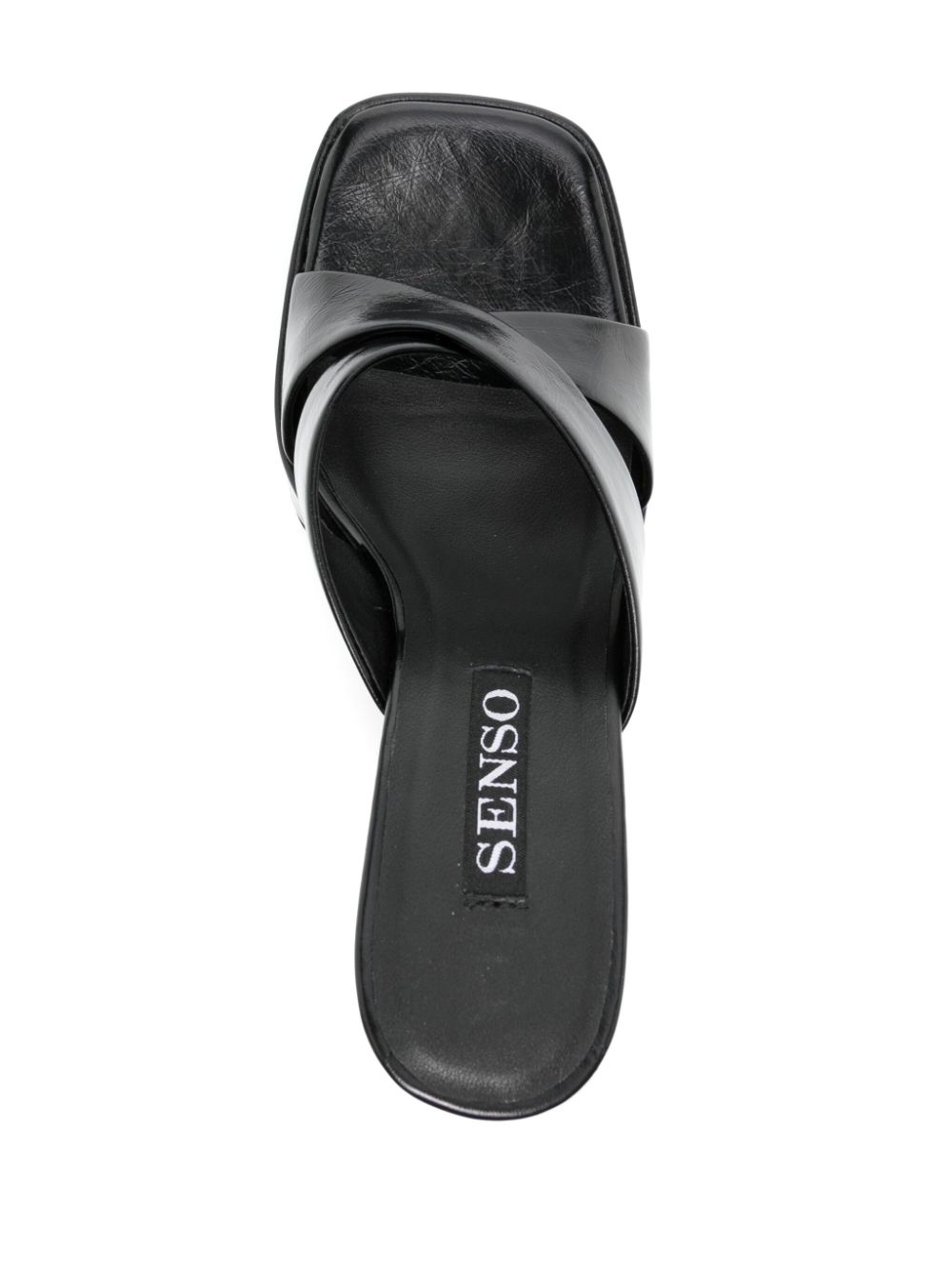 Shop Senso Titan 130mm Leather Mules In Black