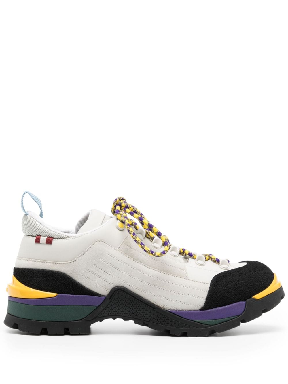 Bally Lace-up Leather Sneakers In Multicolour