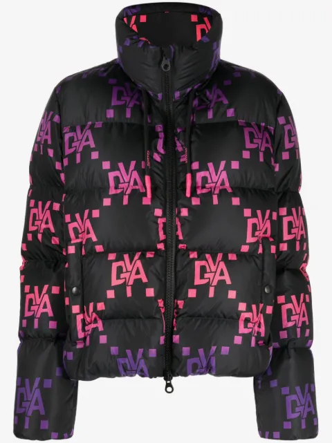 Duvetica monogram-pattern quilted jacket